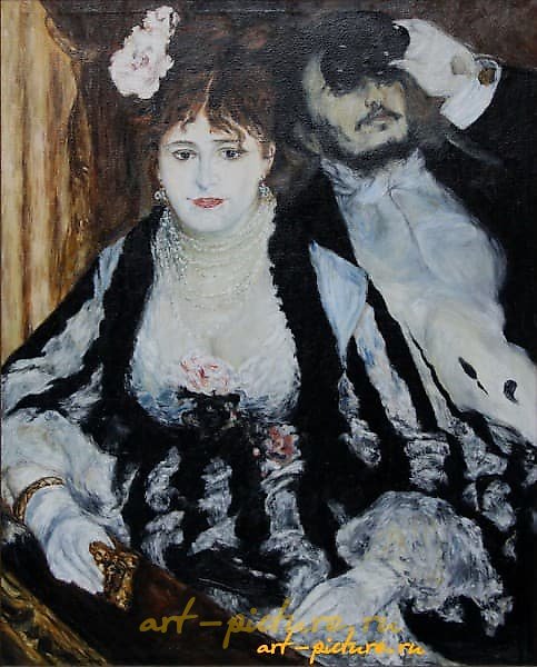 在画框中（P. O. 雷诺阿的画作复制品），油画布，油画