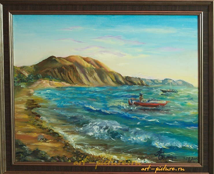 The translation of the text "ХАМЕЛЕОН холст, масло" into English is "CHAMELEON canvas, oil."