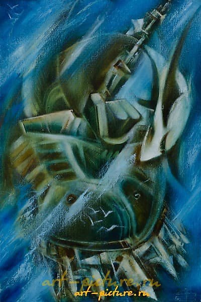 "Brutal Waltz, oil on canvas"