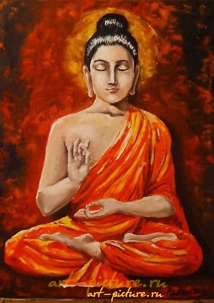 "Buddha oil, canvas"