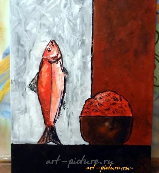 红鱼和红米油，帆布