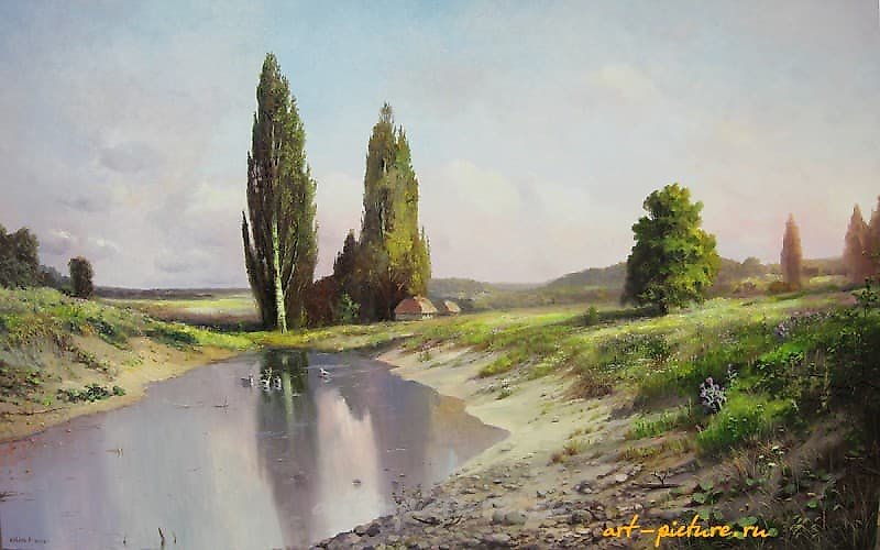 乌克兰的早晨 油画，画布