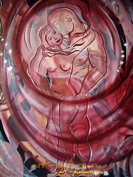 Sensuality (Passion) canvas, acrylic, oil