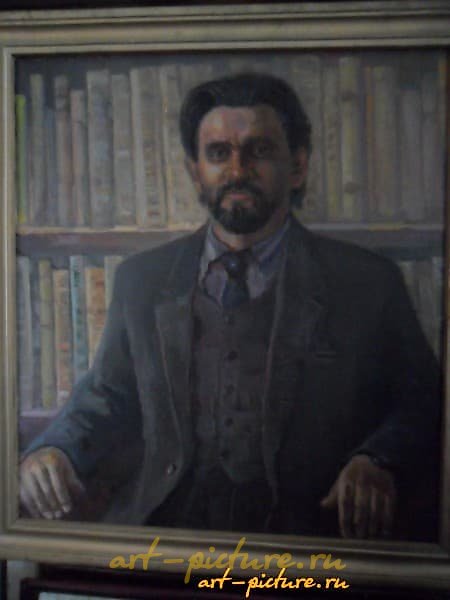 Portrait of the graduate student-philosopher S.M. Grankin, canvas, oil.
