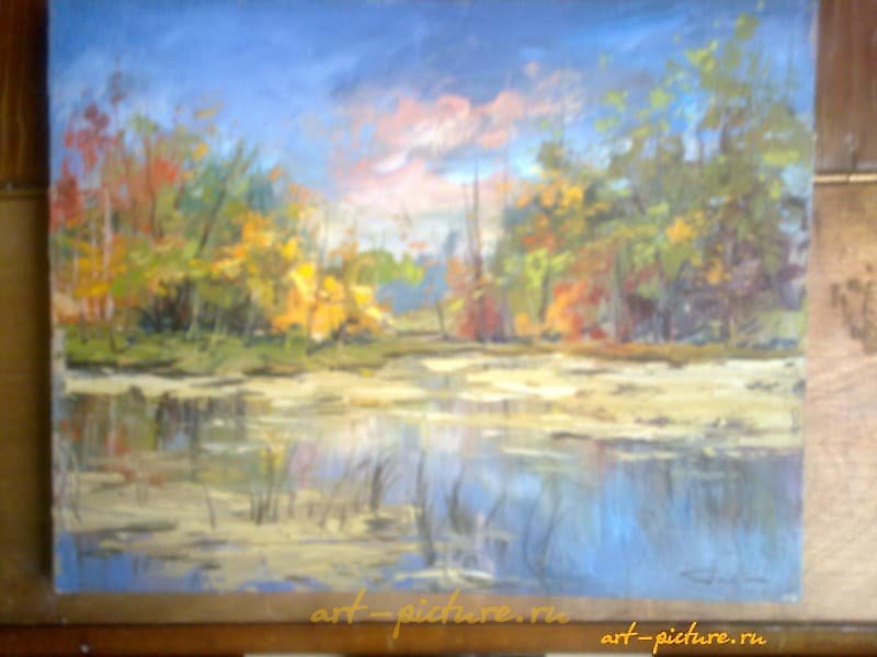 "Golden October Canvas, oil"