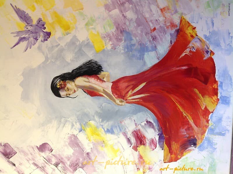 弗拉门戈 油画，画布