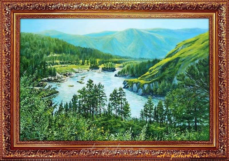 Mountain valley. Altai oil, canvas.