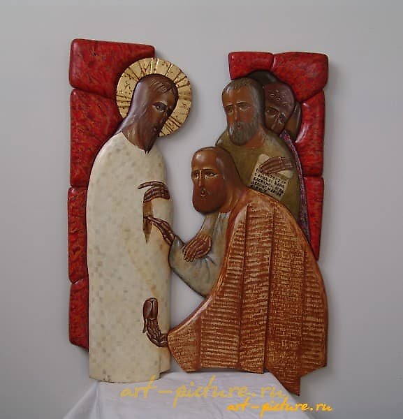 The translation of "Фома неверующий Художественное панно" into English is "Thomas the Doubter Art Panel."