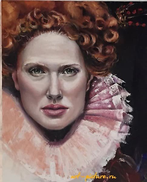 Elizabeth I (Tudor) Oil on canvas.