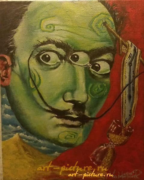 The translation of "Дали холст масло" into English is "Oil on canvas."