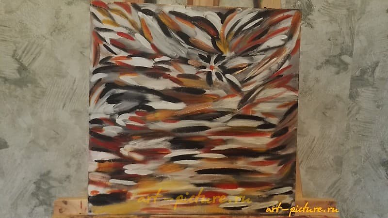 "Beauty in the Stop Acrylic, canvas on cardboard"