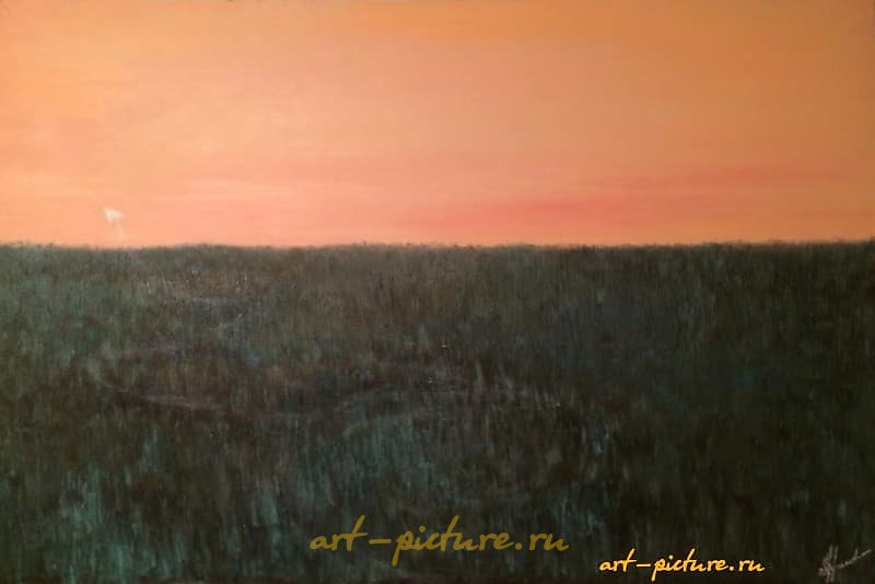 The translation of the text is: "Crossed canvas, oil, varnish."