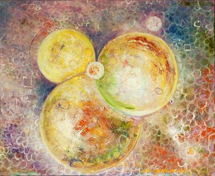 开始 油画，画布