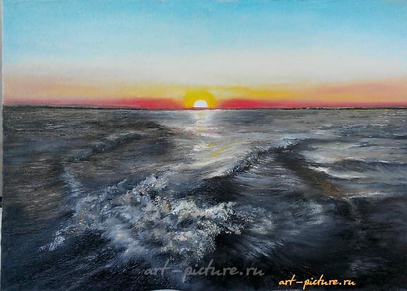 Volga. Oil, canvas on cardboard.