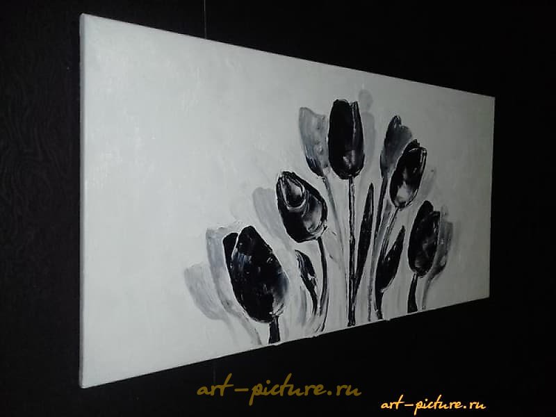 "Tulips Canvas, oil"