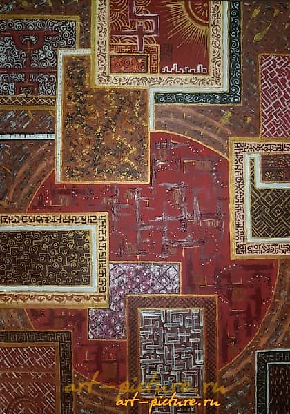 Marrakech Canvas, oil, acrylic