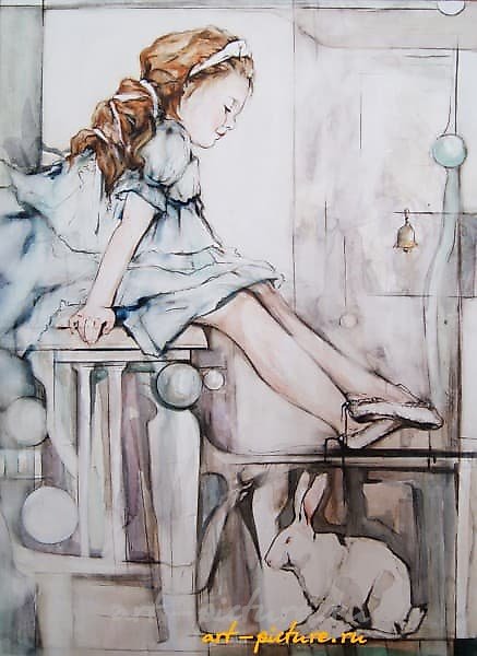 "梦" 水彩，纸张