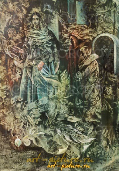 «方块女皇» 纸/水彩纸 / 水彩