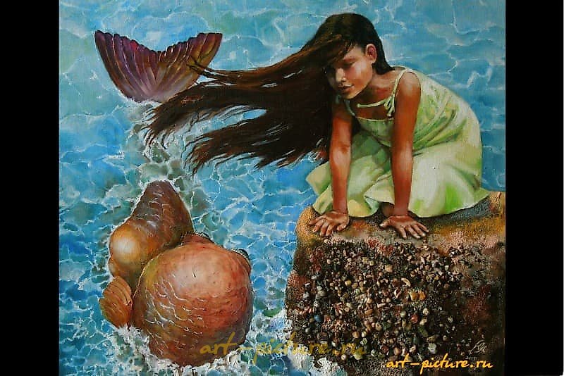 The translation of the text is: "Meeting" mixed media, sea stones, epoxy resin.