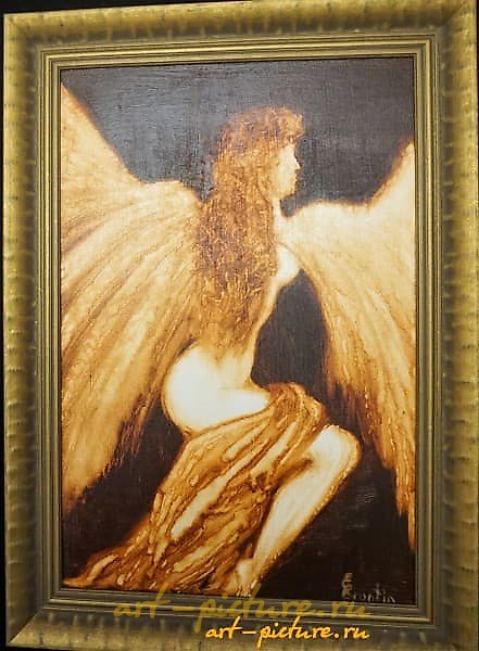 "Angel of Happiness oil on canvas"