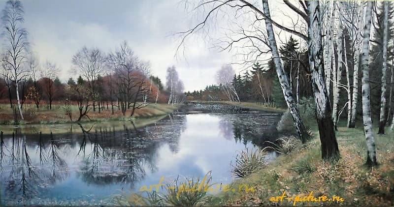 十一月 油画、画布