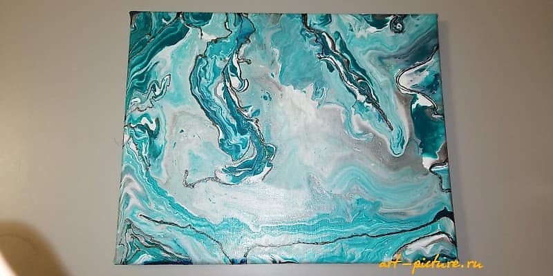 The text translates to "Endless World Liquid Acrylic" in English.