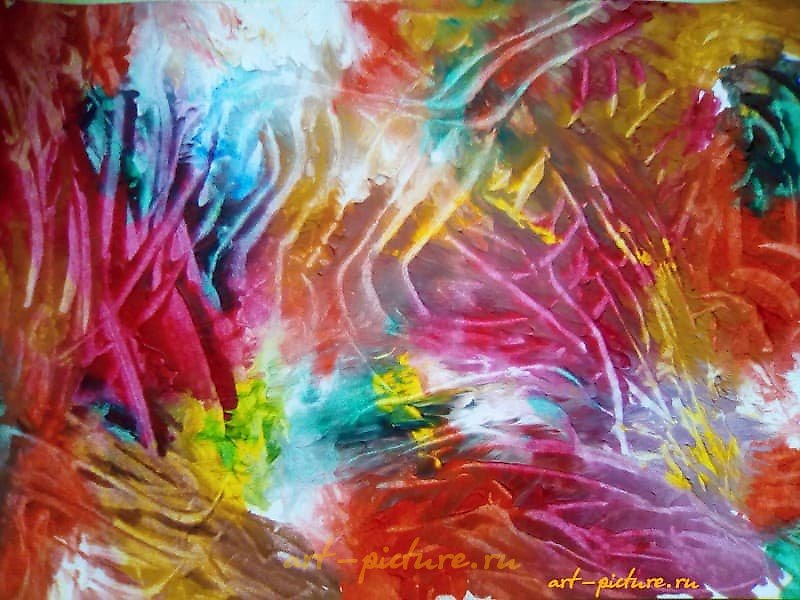 彩虹森林 羊毛湿画