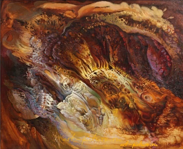 The translation of "Стихия Масло холст" into English is "Element Oil Canvas."