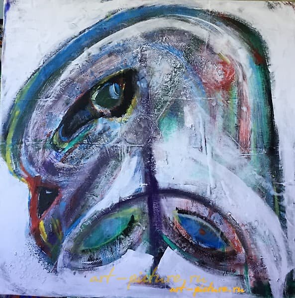 Self-portrait (accidentally) acrylic, canvas