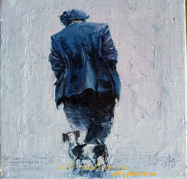 The translation of "Я с тобой.... Масло, холст" into English is "I am with you.... Oil, canvas."