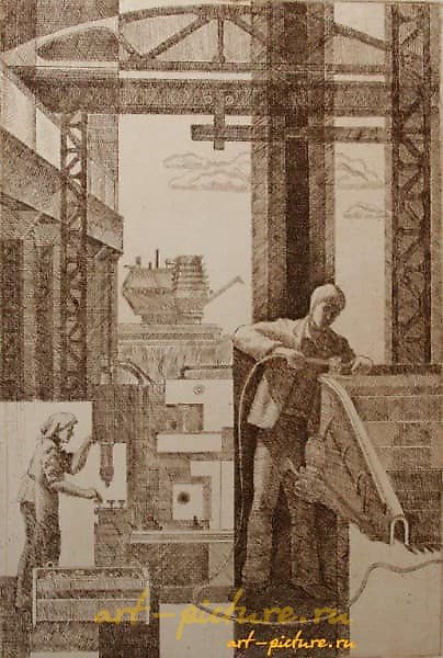 In the assembly shop. Agricultural machinery plant (from the series)