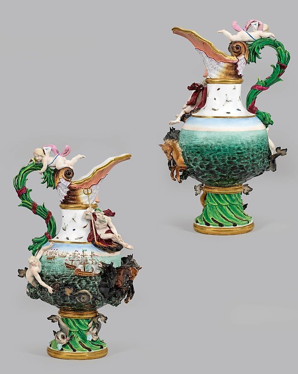 Монументальные вазы из серии "Четыре стихии" Мейсена