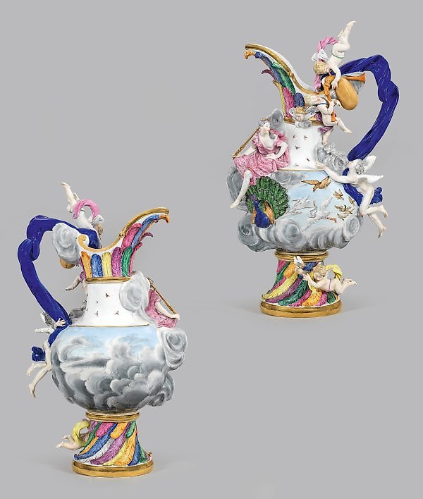 Монументальные вазы из серии "Четыре стихии" Мейсена