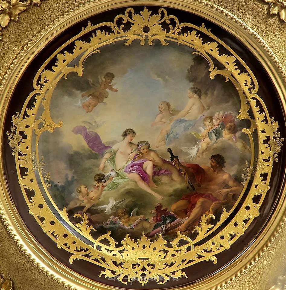 Royal Vienna Porcelain , MONUMENTAL FRAMED MUSEUM QUALITY ROYAL VIENNA CHARGER