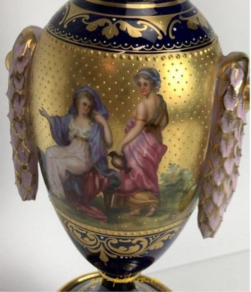 Royal Vienna Porcelain , 19TH C. ROYAL VIENNA VASE