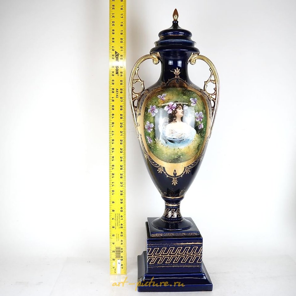 Royal Vienna Porcelain , Tall Porcelain Group - As-Is