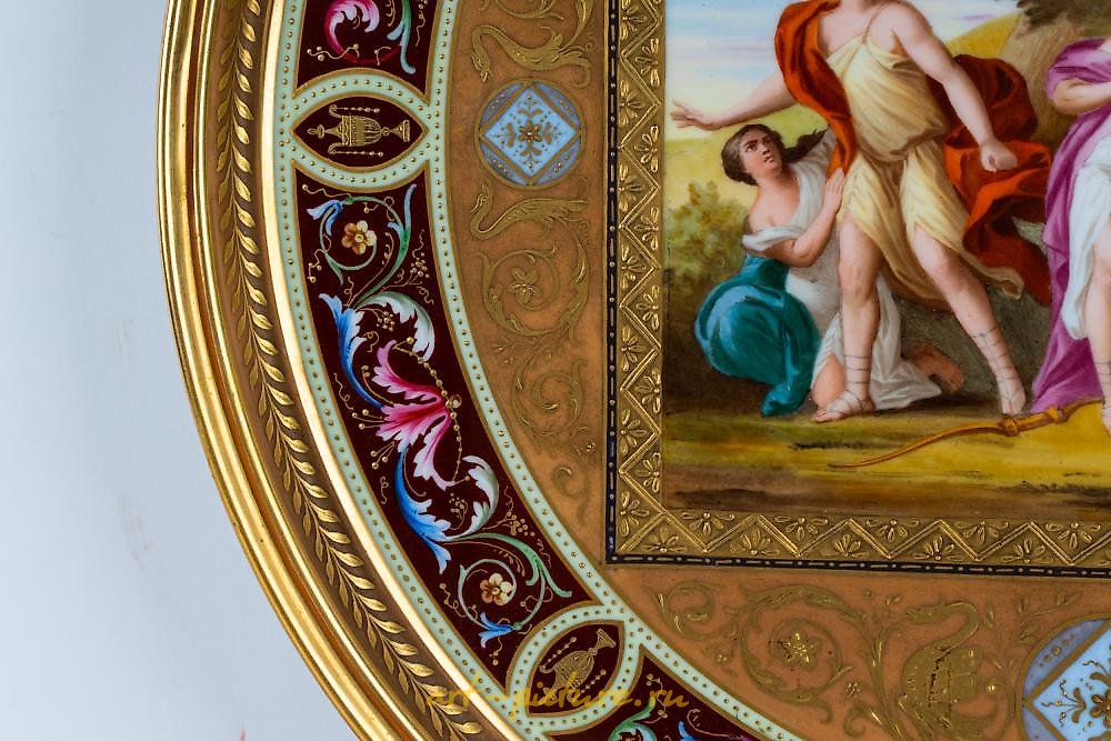 维也纳皇家瓷器 , 维也纳镀金瓷盘：奥赛罗