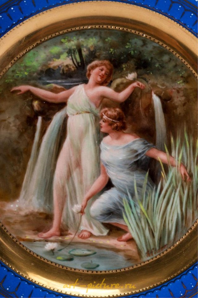 维也纳皇家瓷器 , 皇家维也纳新艺术风格瓷花瓶