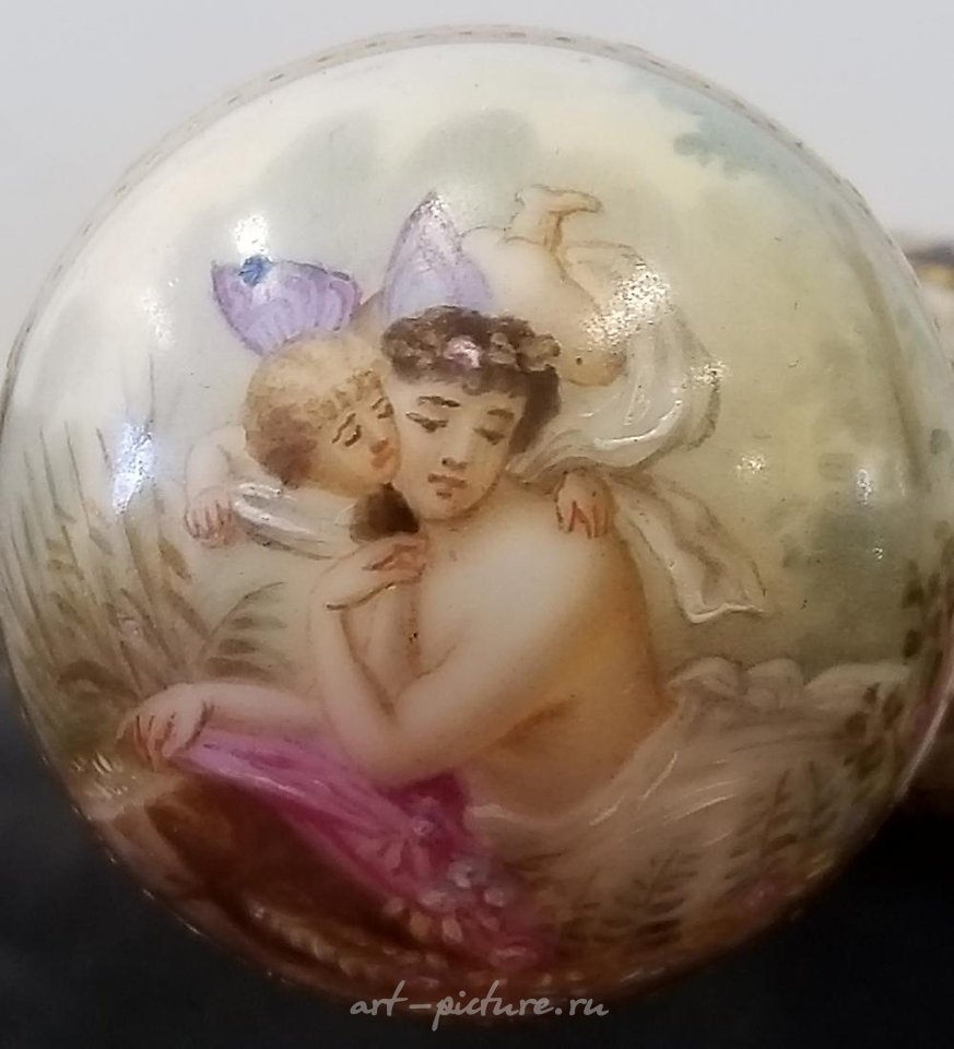 Royal Vienna Porcelain , Lot of 7 Glass & Porcelain Hands