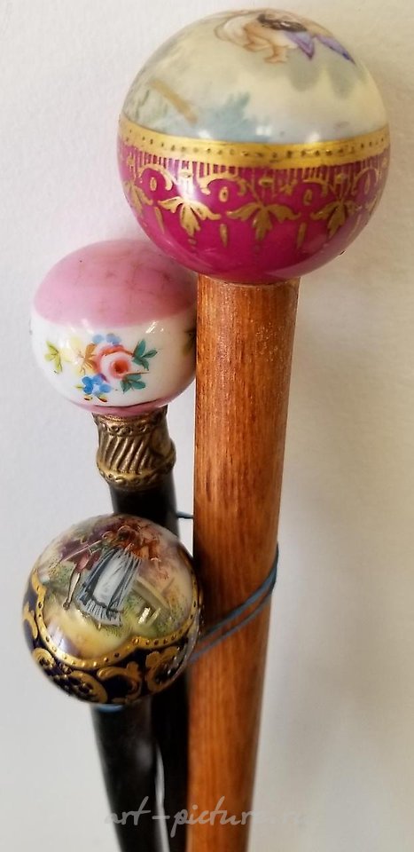 Royal Vienna Porcelain , Lot of 7 Glass & Porcelain Hands