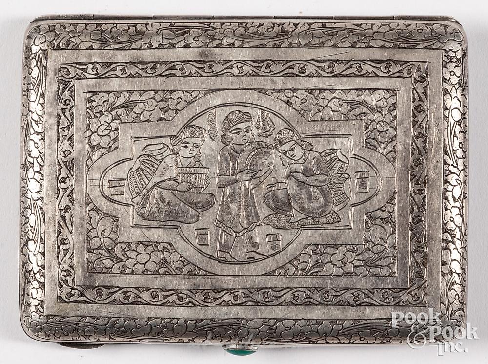 Русское серебро , Портсигар из российского серебра