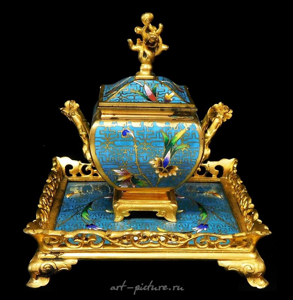 俄罗斯银 , 隔板搪瓷墨水瓶