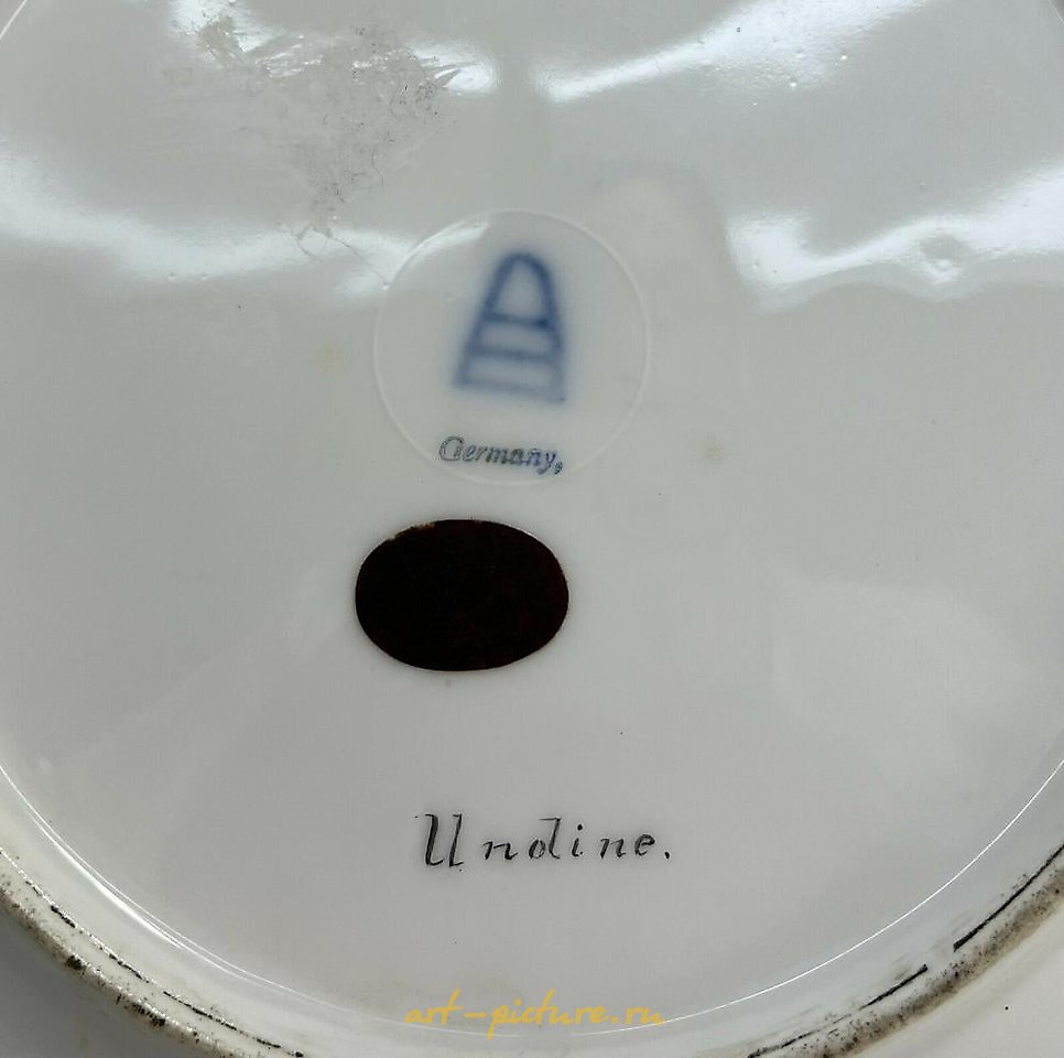 Royal Vienna Porcelain , Royal Vienna Austria Porcelain Cabinet Plate, Undine, circa ...