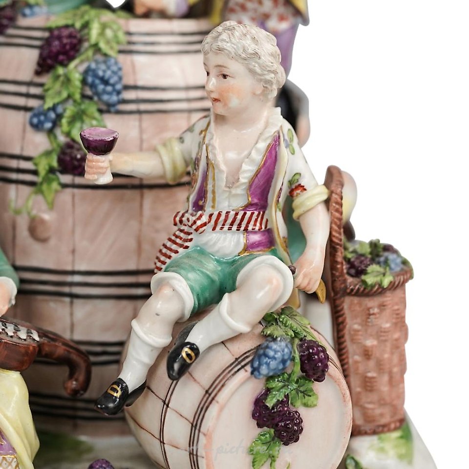 Royal Vienna Porcelain , Antique Royal Vienna Porcelain Grouping