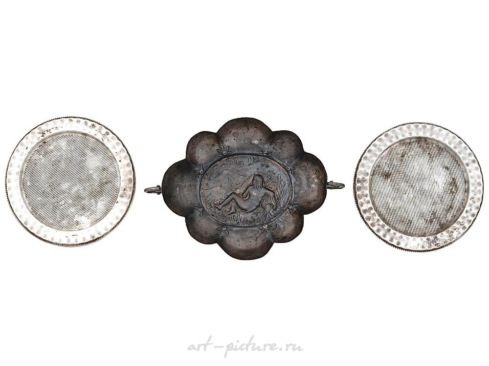 俄罗斯银 , 七件不同的银餐具收藏品