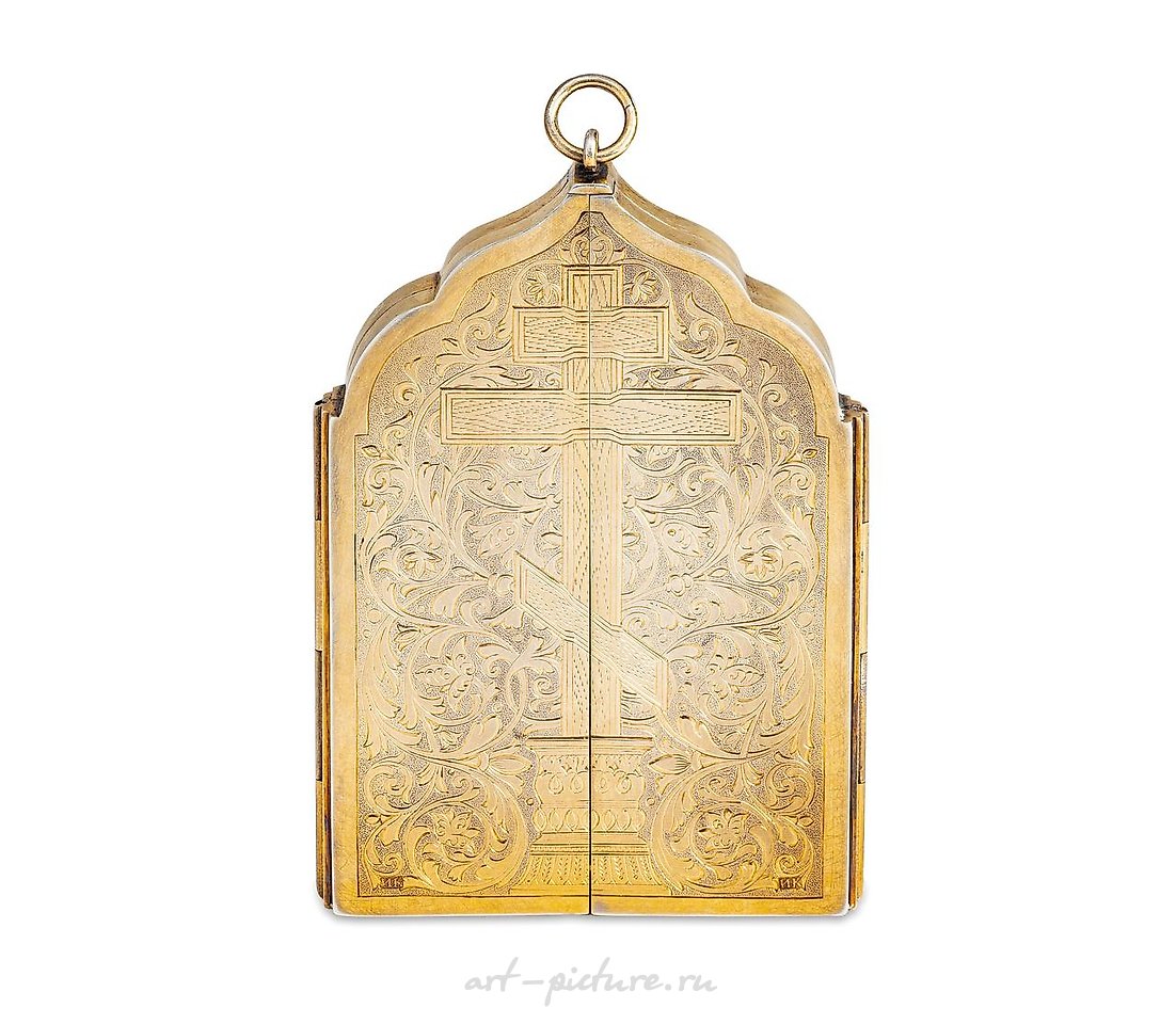 俄罗斯银 , 俄罗斯三联图标，镀金