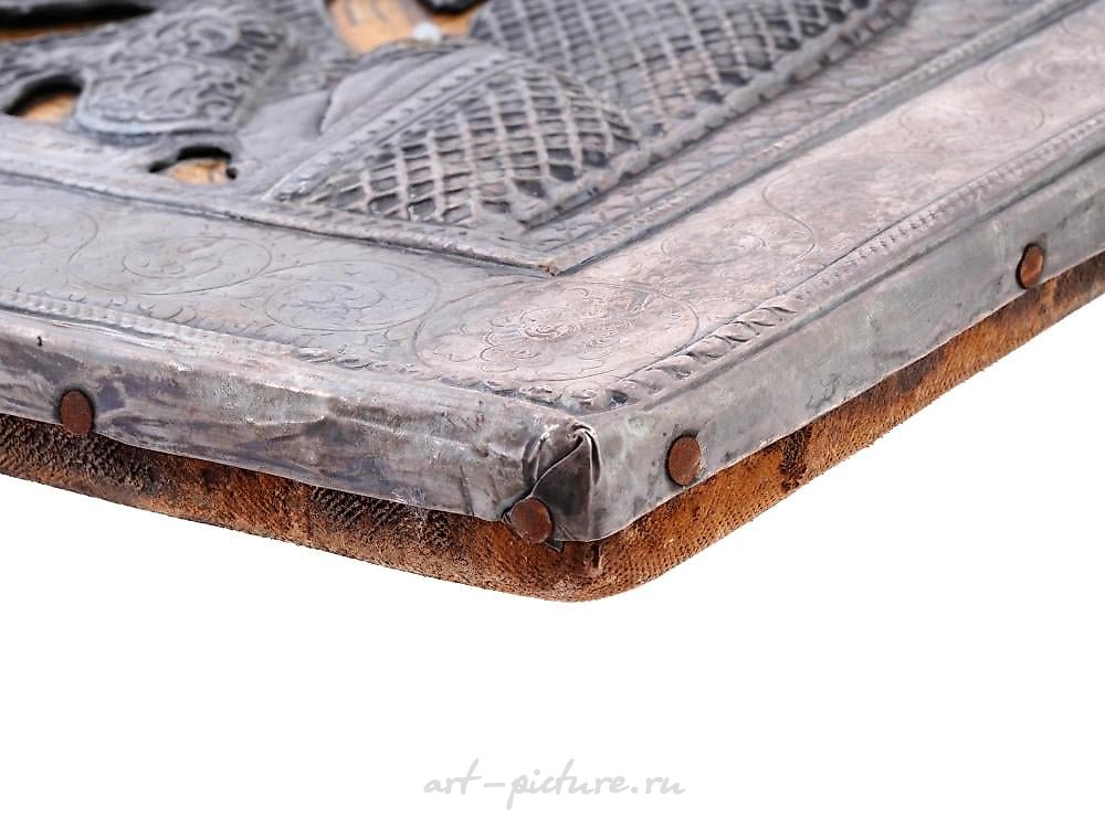 Русское серебро , Старинная русская православная икона Владимирской Божией Матери 19 века.