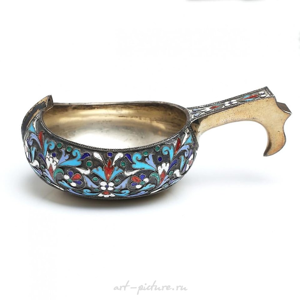 Russian silver , Russian silver Kovsh. Strulev Nikolai Fedorovich 1896.