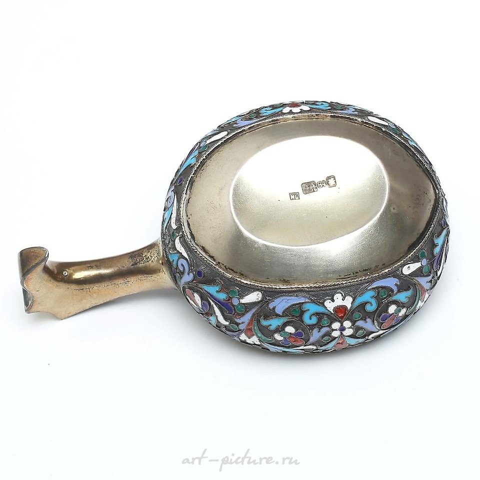 Russian silver , Russian silver Kovsh. Strulev Nikolai Fedorovich 1896.