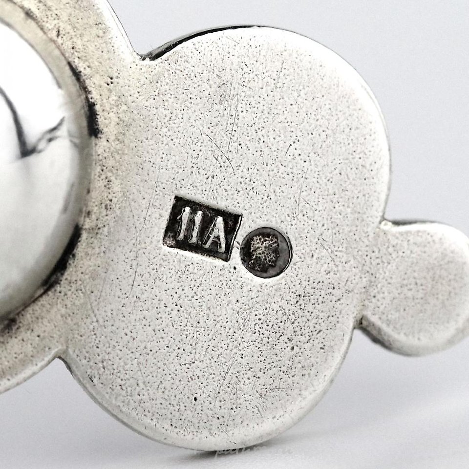 Русское серебро , Круглое русское серебряное ситечко с ручкой для заваривания